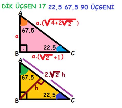 22 5 üçgeni